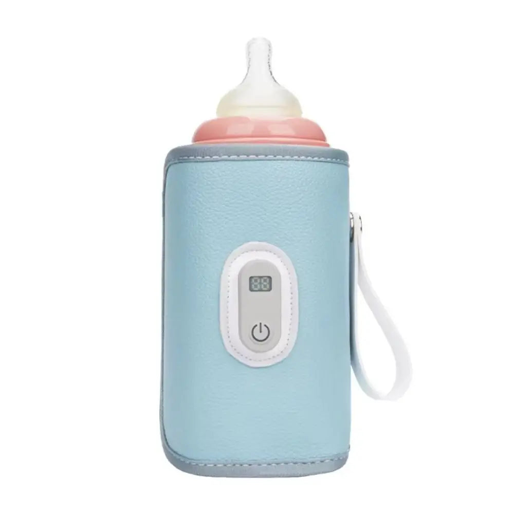 Digital Baby Bottle Warmer Type-C LED Display Milk Bottle Insulation Cover Heating 5 Levels Bottle Thermal Heater Infants
